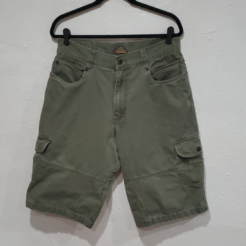 Y2K Kik Wear Men's Cargo Shorts In Olive Size 34